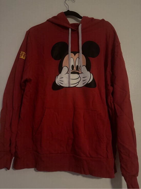 Disney Other - Disney x NEFF Red Mickey Crewneck Hoodie with Playful Graphic